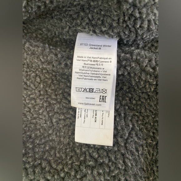 Fjallraven Men’s Greenland Winter Jacket Small Green G-1000 - Picture 7 of 11